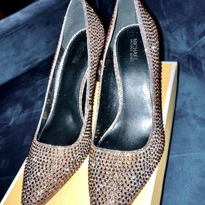 Michael Kors Crystal Dorothy Flex Pumps 8.5 New